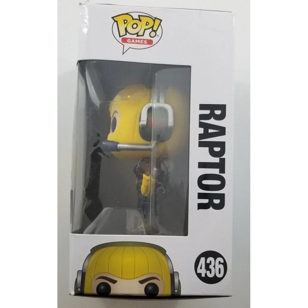 Fortnite Raptor Figure Funko Pop Vinyl 3.75 Inch Yellow Mask Boxed - Picture 2 of 6